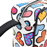 BRITTO® Vegan Leather Toiletry Bag - HEARTS