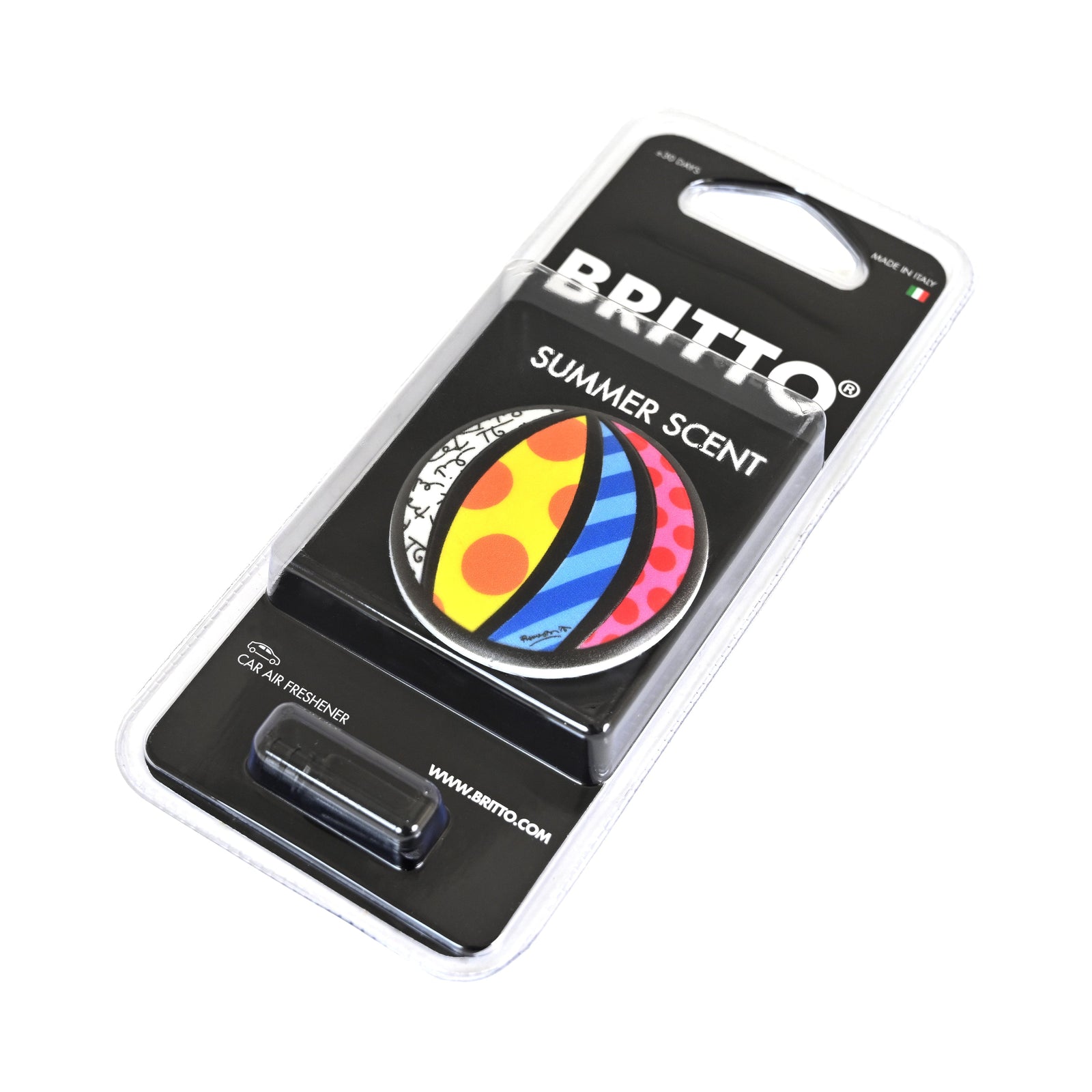 Romero Britto britto car air freshener beach  contemporary pop art piece