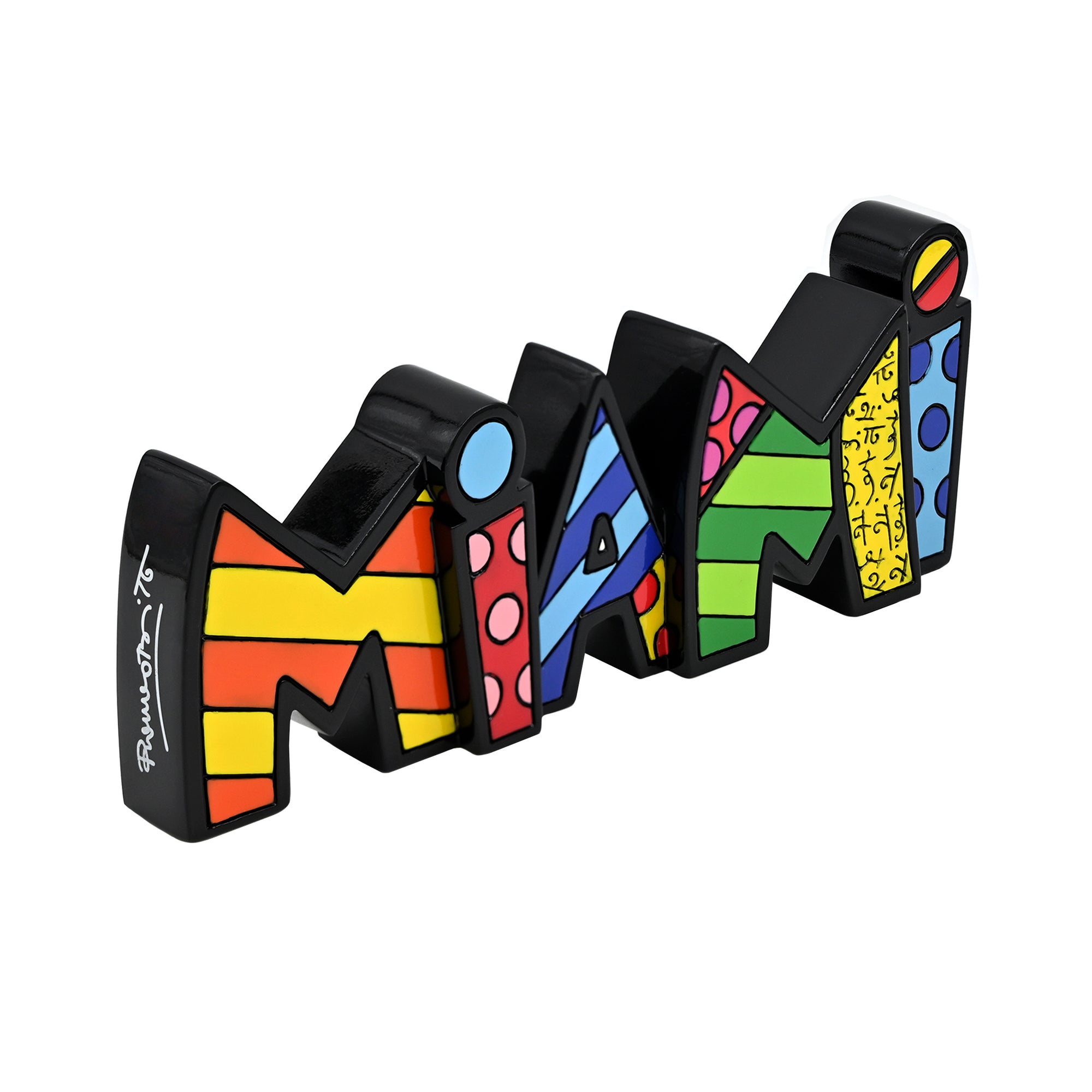 Miami Collectible Figurine by Romero Britto | Resin Decorative Art