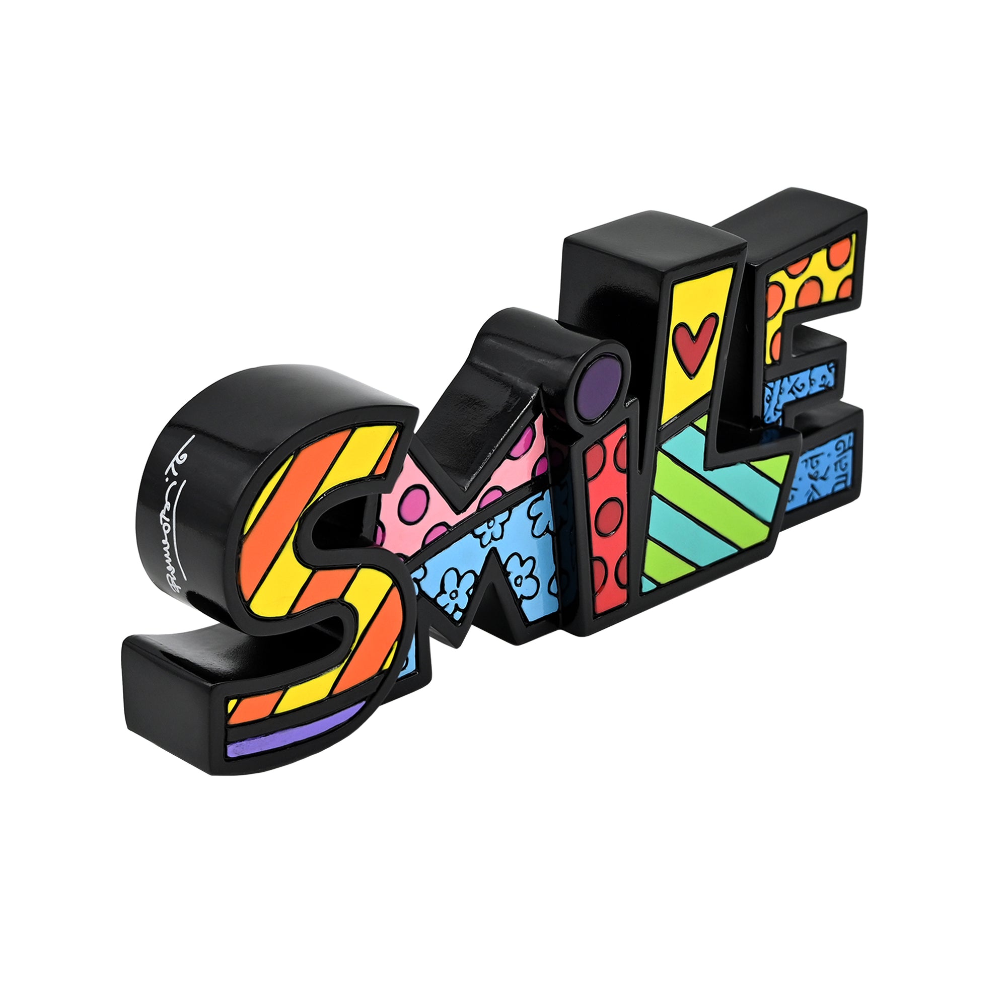 Romero Britto SMILE ロメロ・ブリットスマイルオブジェ Smile Collectible Figurine by Romero Britto | Resin Decorative Art