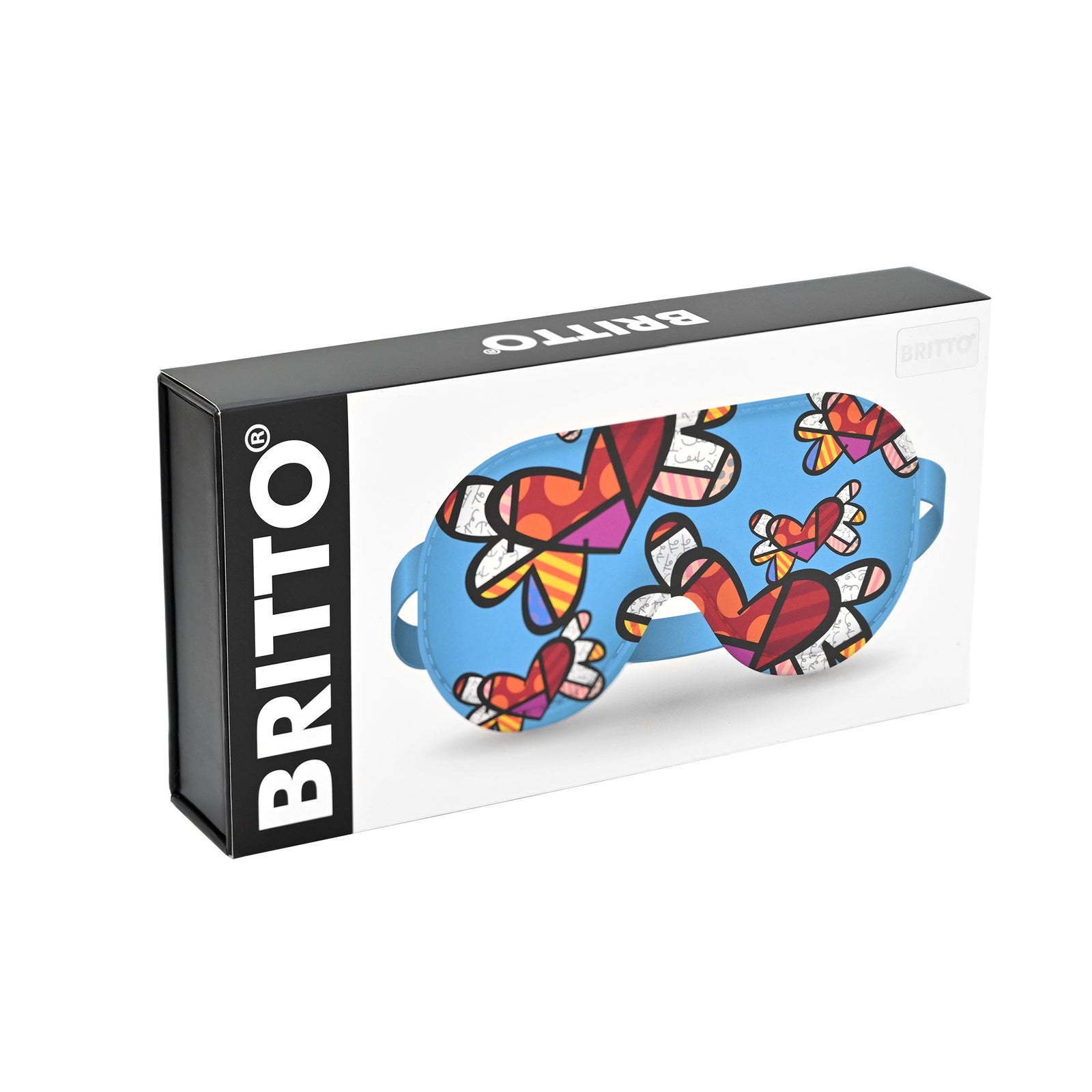 Romero Britto britto sleep mask love is  colorful pop art design