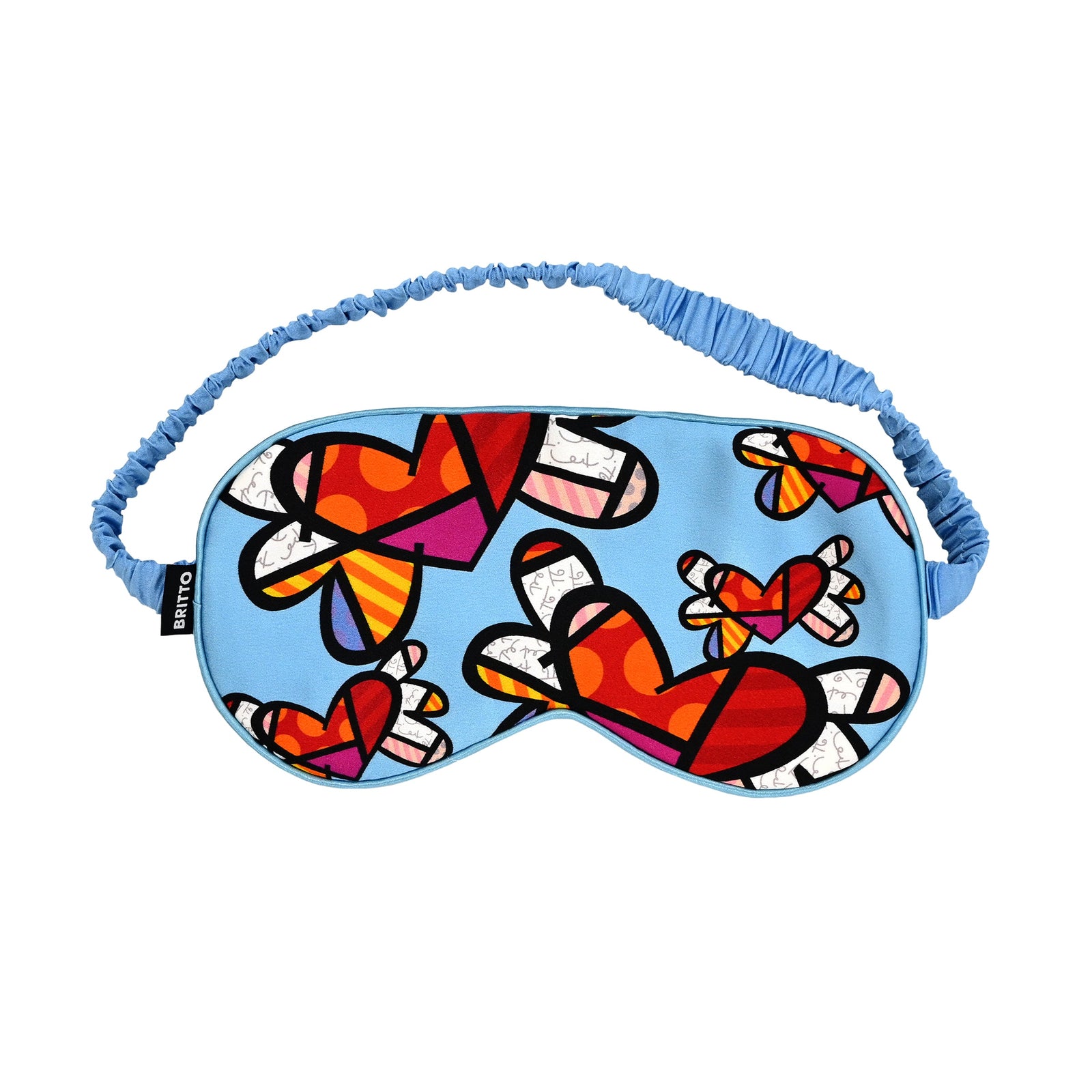 Romero Britto britto sleep mask love is  colorful pop art design
