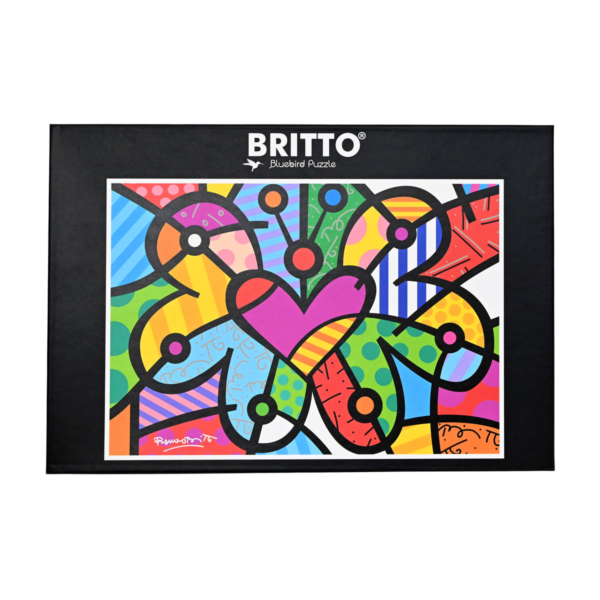 modern pop art heart butterfly britto puzzle 2000  vibrant home decor