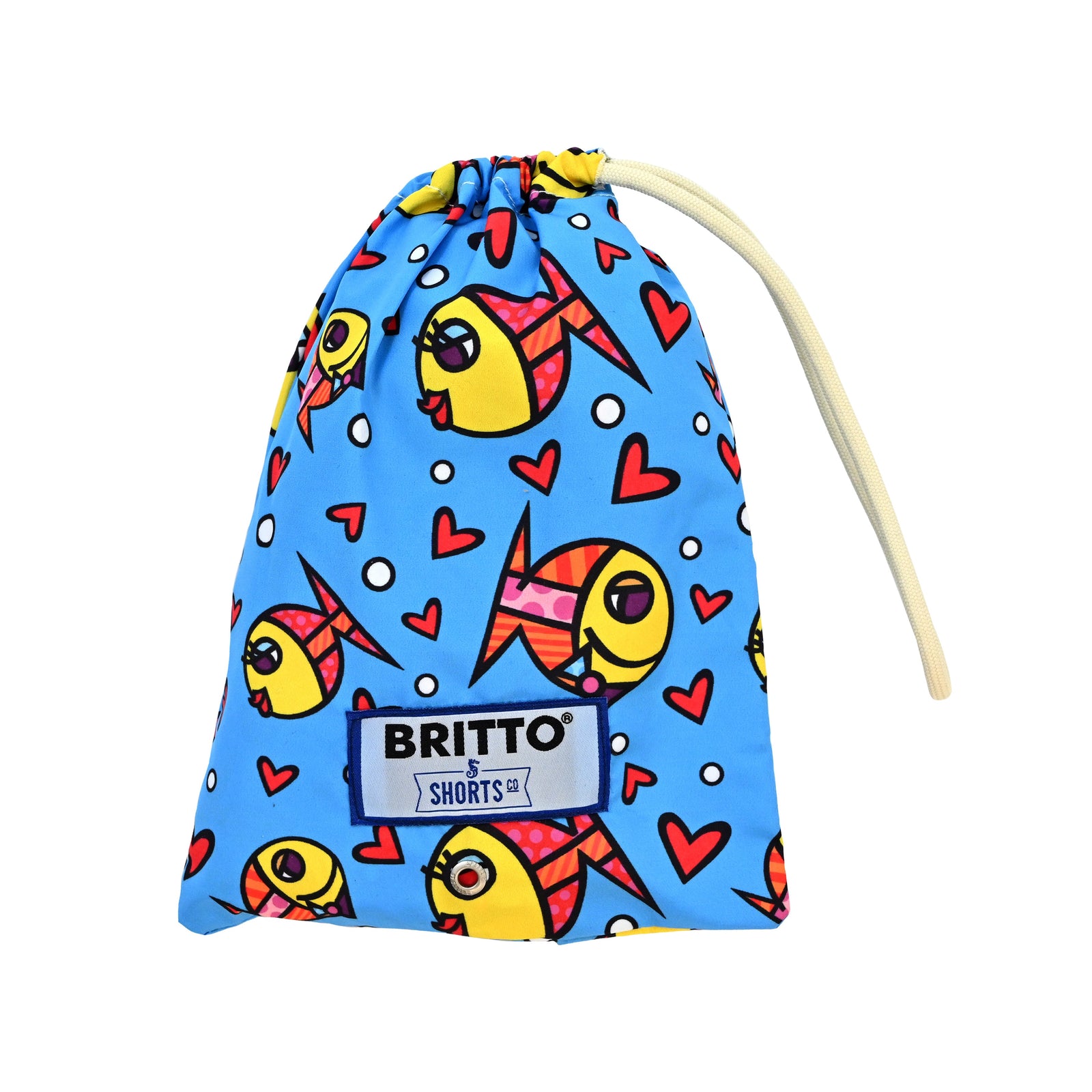 limited edition britto shorts deeply  artistic colorful design collectible