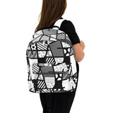 BRITTO® Vegan Leather Backpack Large - BLACK LANDSCAPE