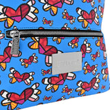 BRITTO® Vegan Leather Backpack Small - FLYING HEARTS