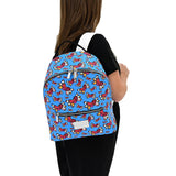 BRITTO® Vegan Leather Backpack Small - FLYING HEARTS