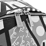 BRITTO® Vegan Leather Backpack Small - BLACK LANDSCAPE