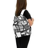 BRITTO® Eco Leather Backpack Small - BLACK LANDSCAPE