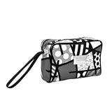 BRITTO® Eco Leather Toiletry Bag - BLACK LANDSCAPE