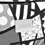 BRITTO® Eco Leather Toiletry Bag - BLACK LANDSCAPE