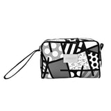 BRITTO® Eco Leather Toiletry Bag - BLACK LANDSCAPE
