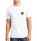 BRITTO® T Shirt - Red Heart White - (Men)