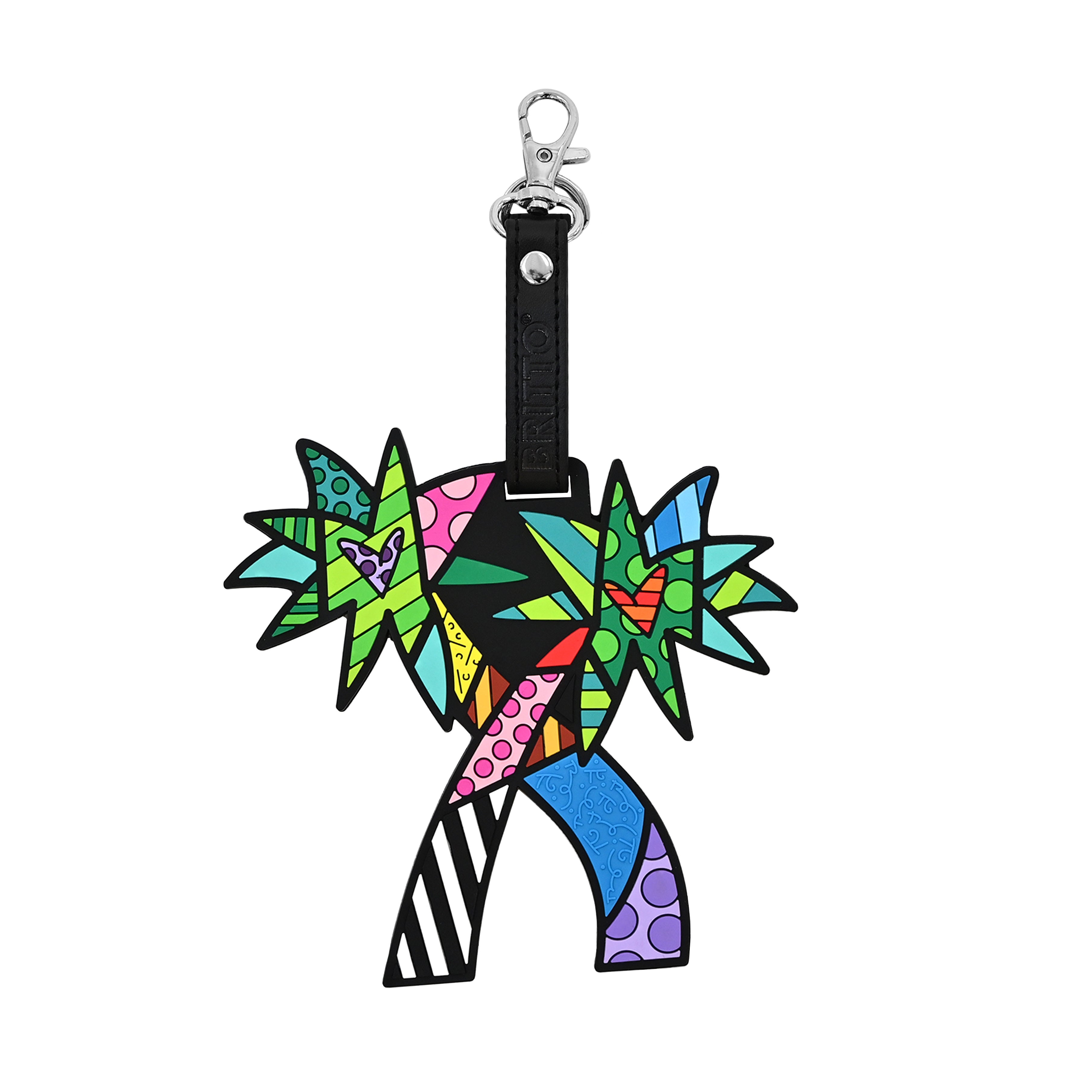 Mulberry luggage tag マルベリー 旅行タグ Mulberry | Luggage Tag | Black Micro Classic Grain | Travel