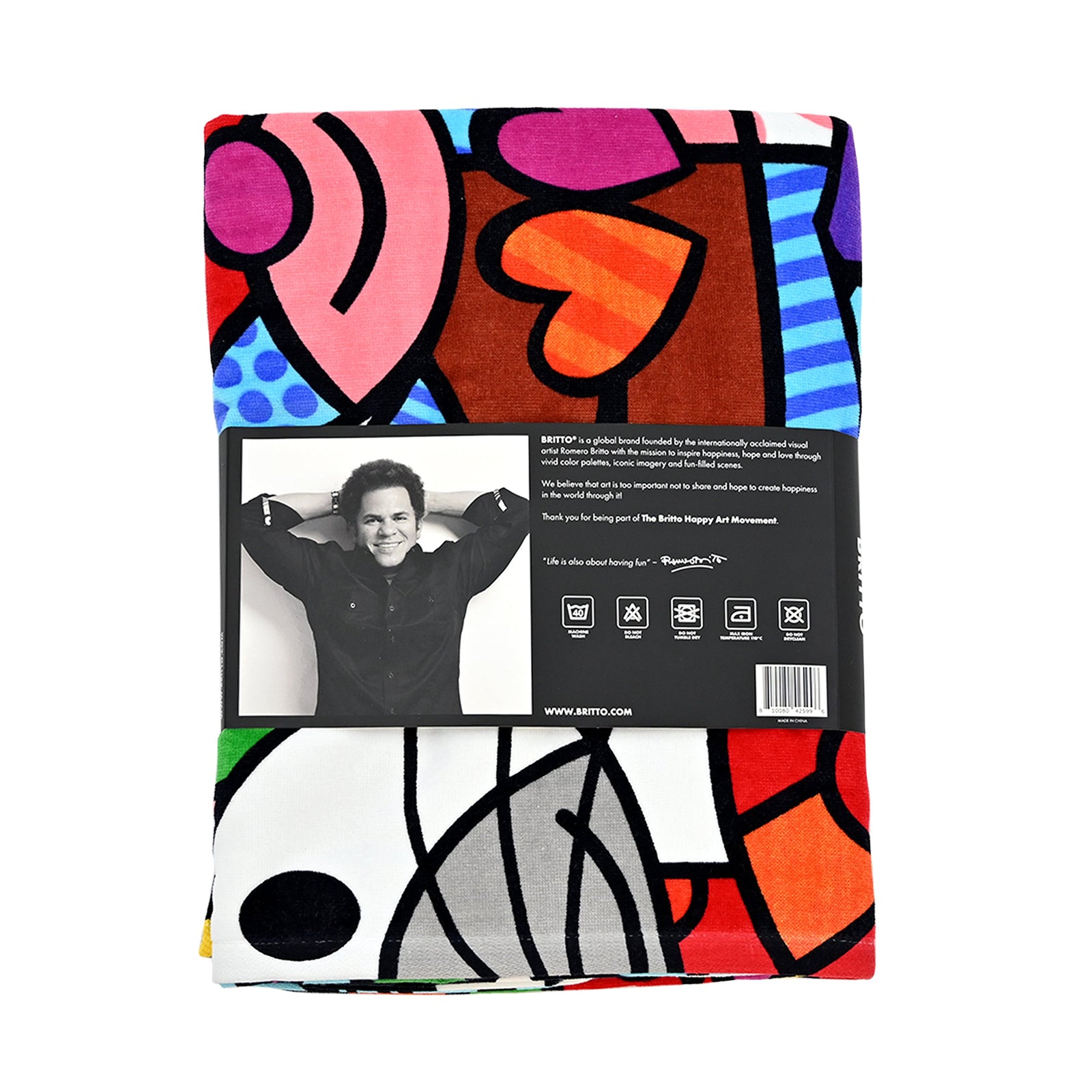 BRITTO® LUXURY BEACH TOWEL - XL - 100% Cotton - BEST FRIENDS