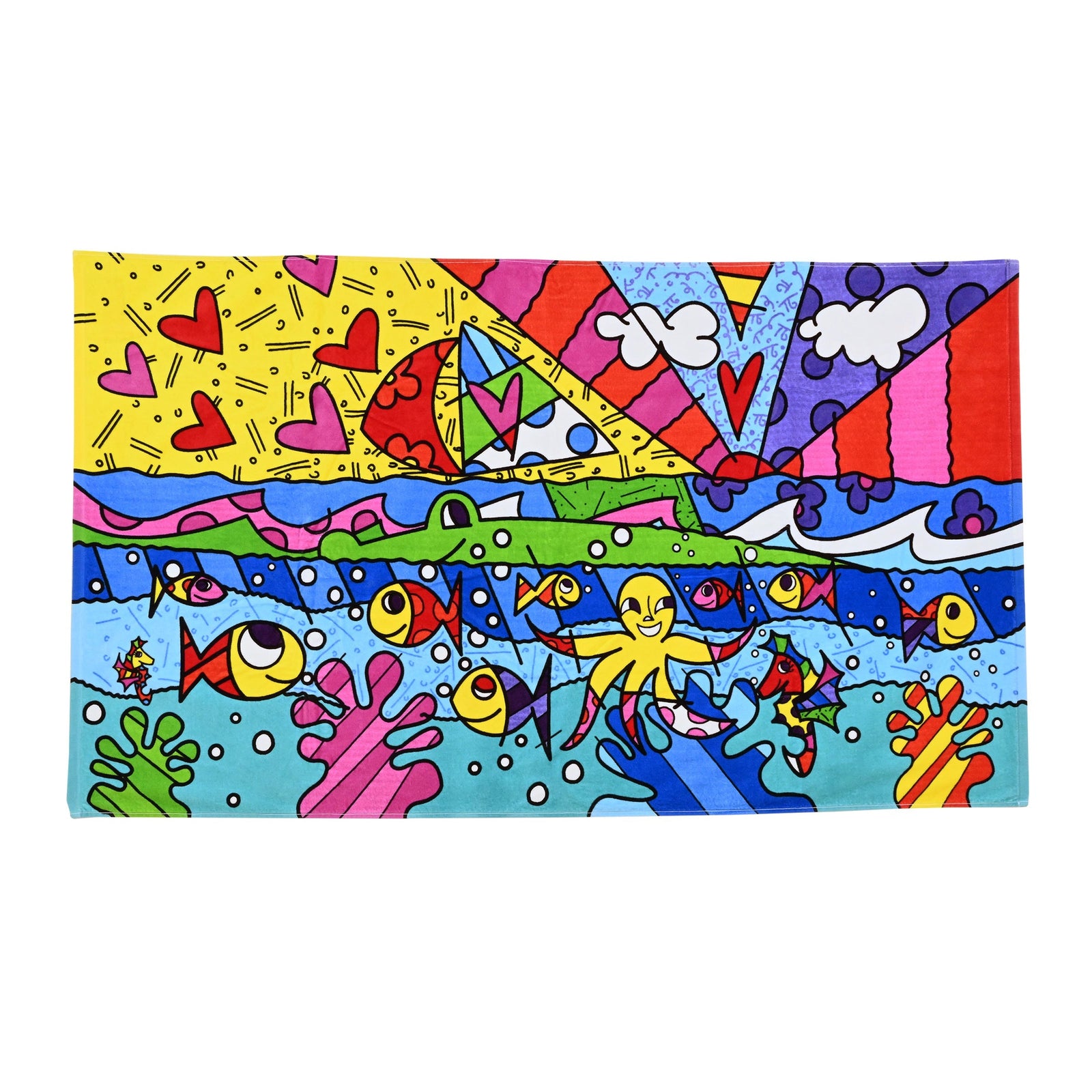 BRITTO® LUXURY BEACH TOWEL - XL - 100% Cotton - H2O