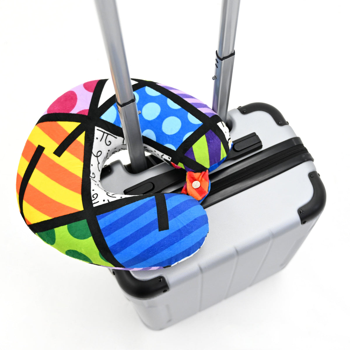 britto travel neck pillow colorful  artistic colorful design collectible