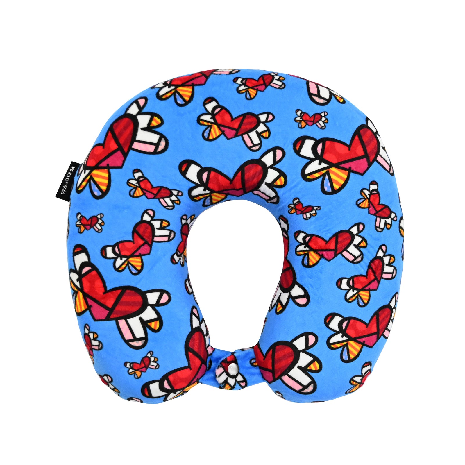 BRITTO® Travel Neck Pillow - Flying Hearts