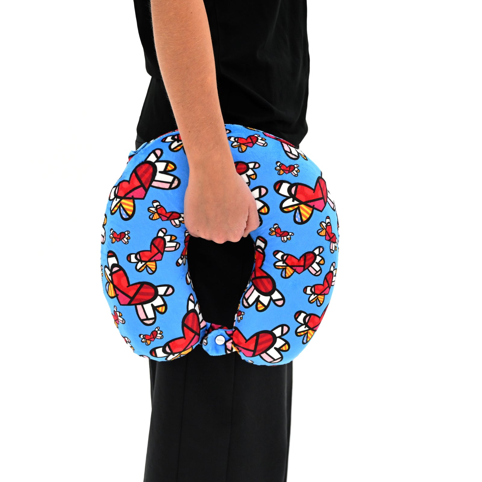 BRITTO® Travel Neck Pillow - Flying Hearts