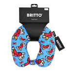 BRITTO® Travel Neck Pillow - Flying Hearts