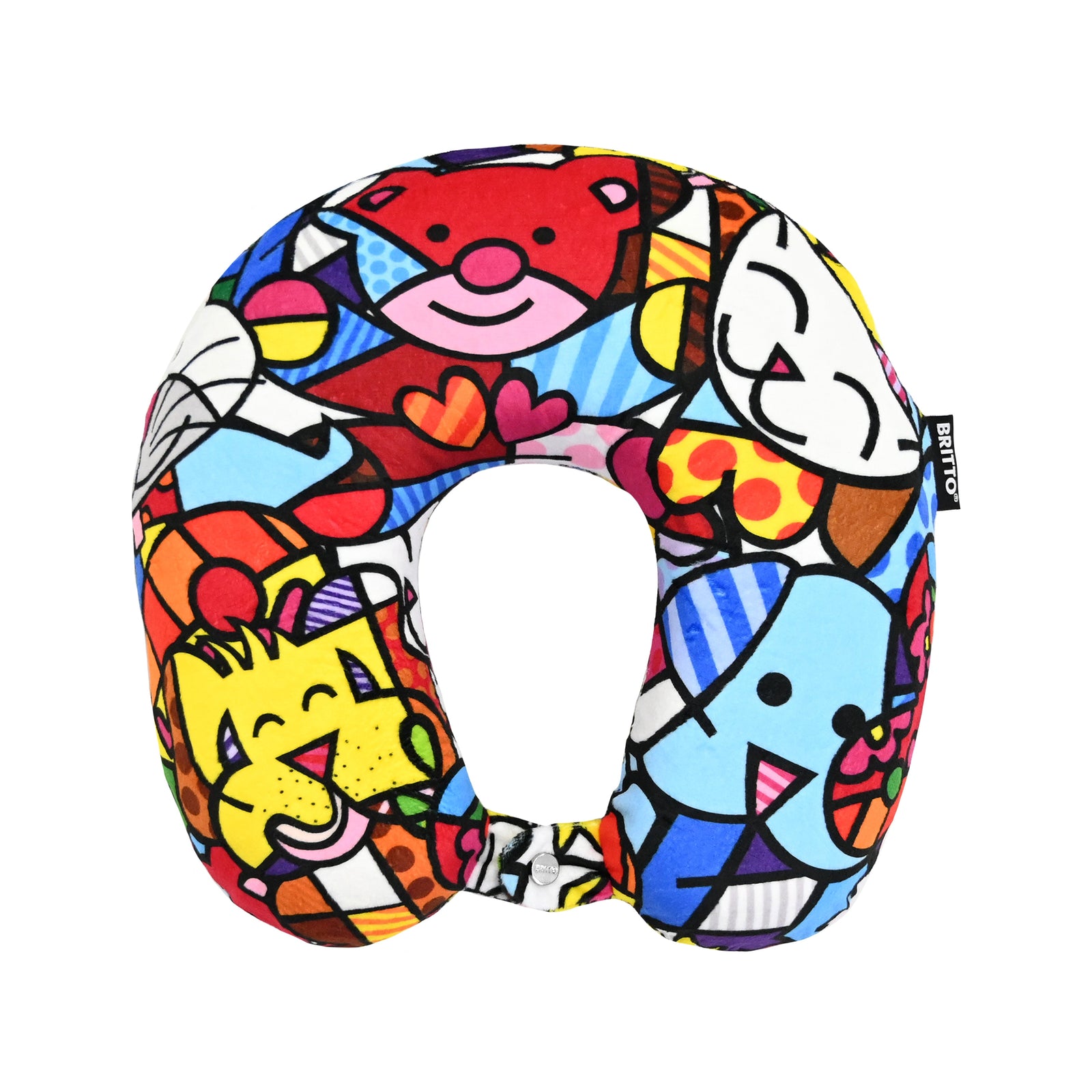Romero Britto britto travel neck pillow best  colorful pop art design