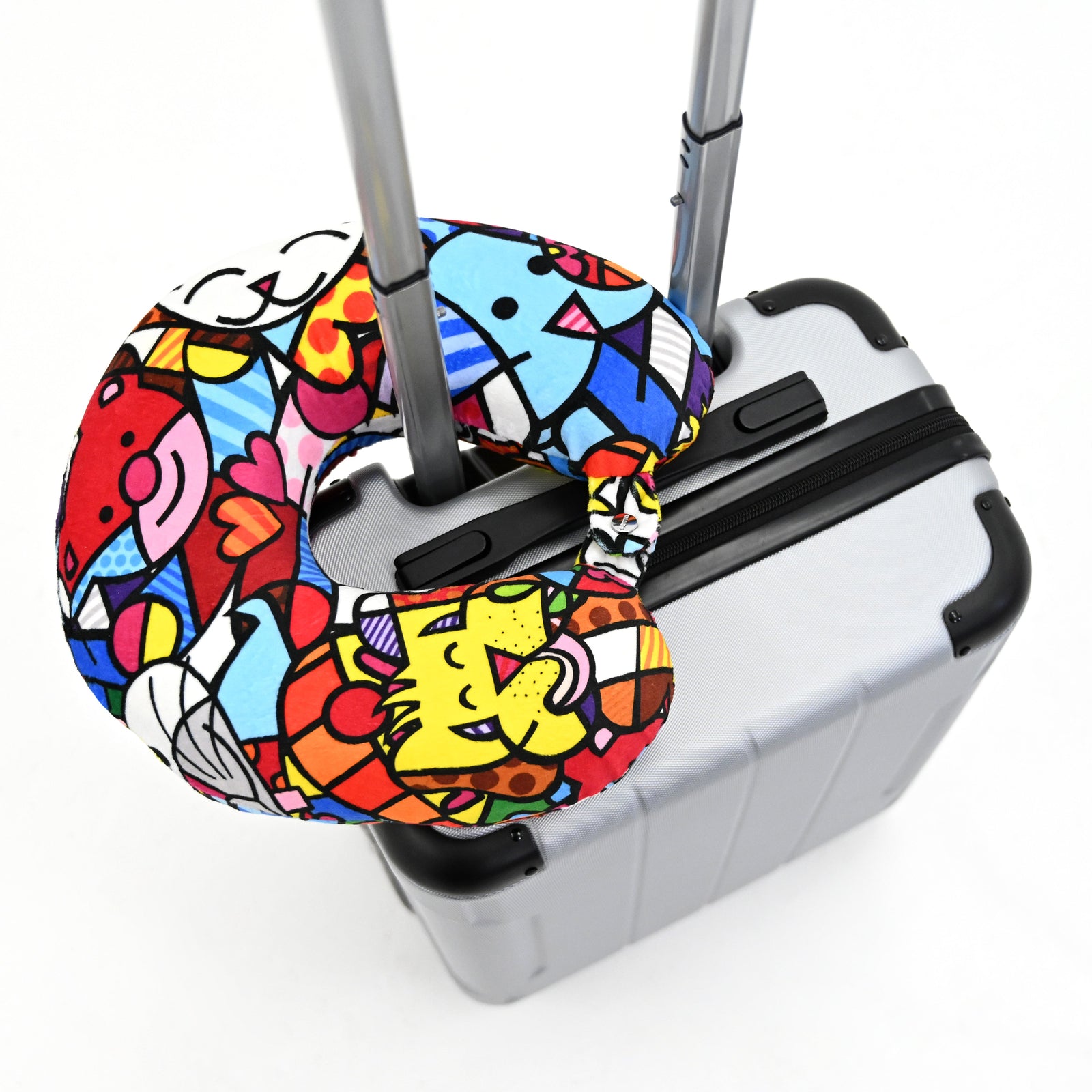 britto travel neck pillow best  artistic colorful design collectible