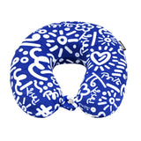 BRITTO® Travel Neck Pillow - Graffiti Blue