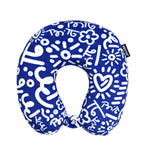 BRITTO® Travel Neck Pillow - Graffiti Blue