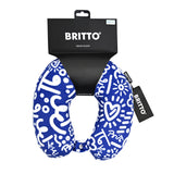 BRITTO® Travel Neck Pillow - Graffiti Blue