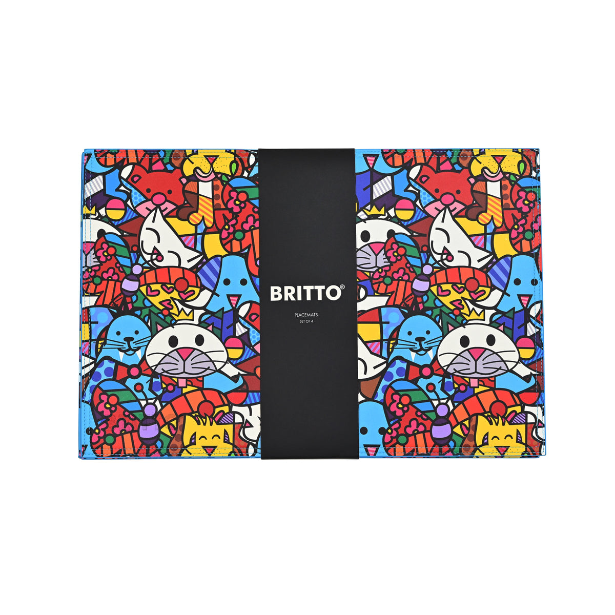 britto placemats best friends rectangle  colorful decorative collectible gift idea