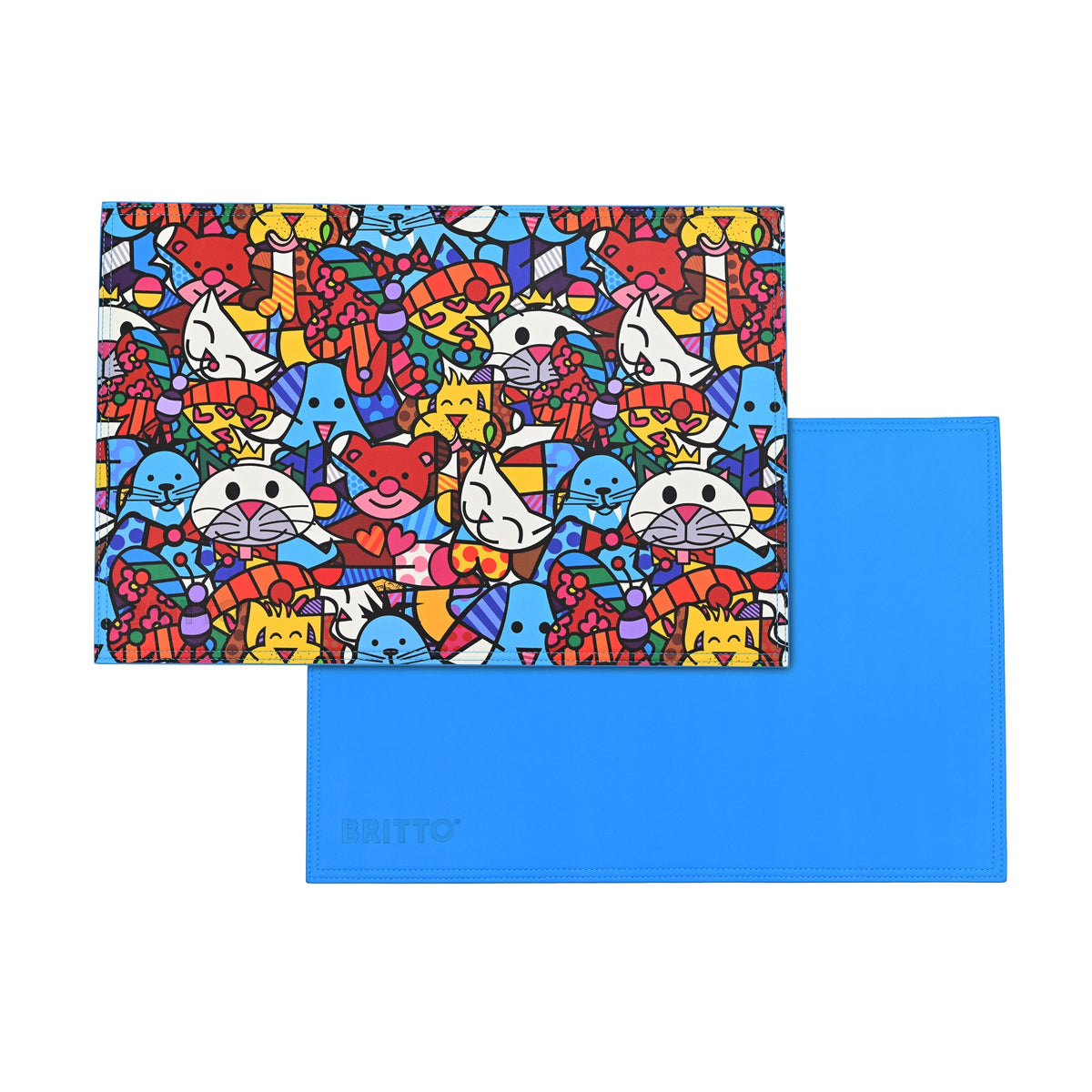 Romero Britto britto placemats best friends rectangle  colorful pop art design