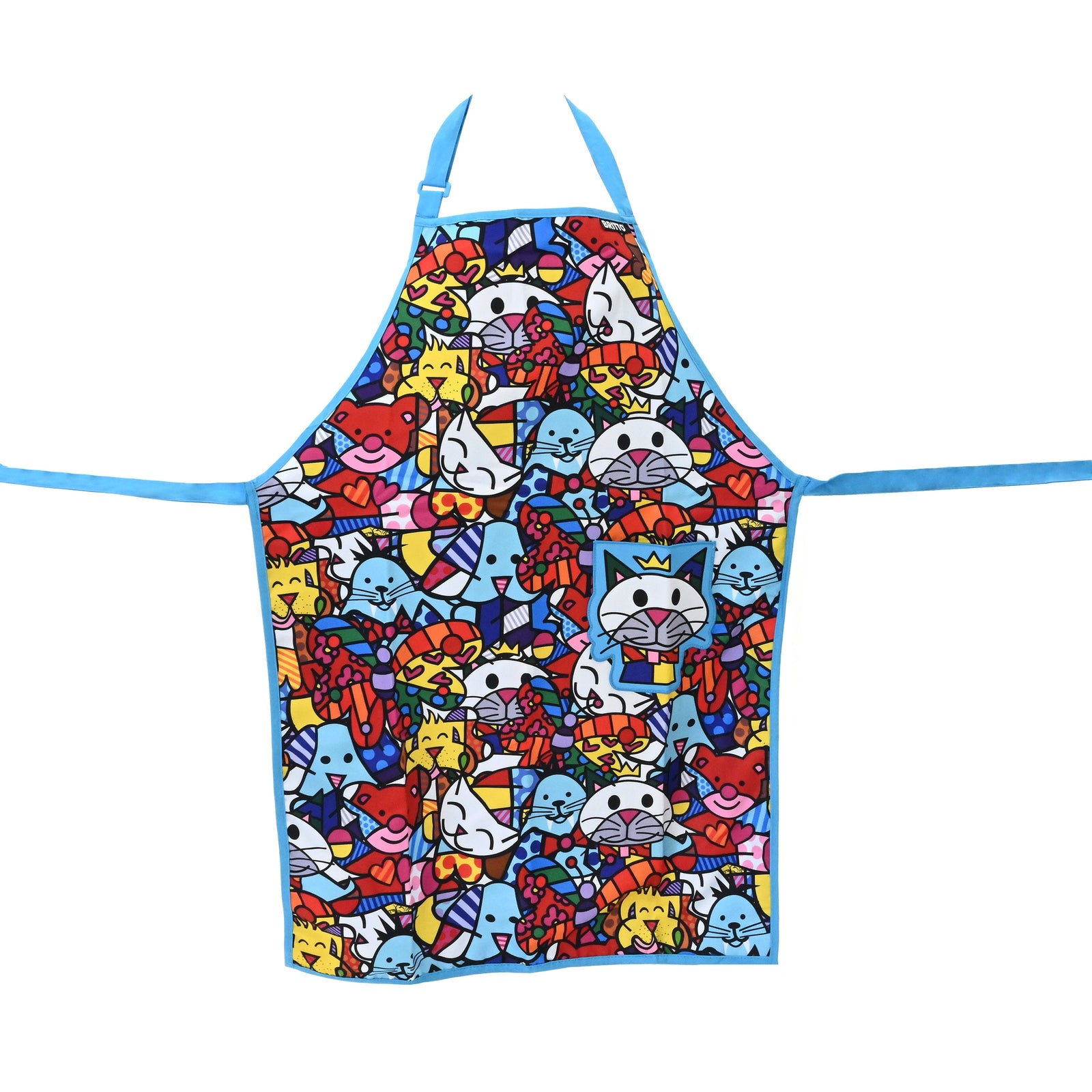 Romero Britto best friends britto apron  colorful pop art design
