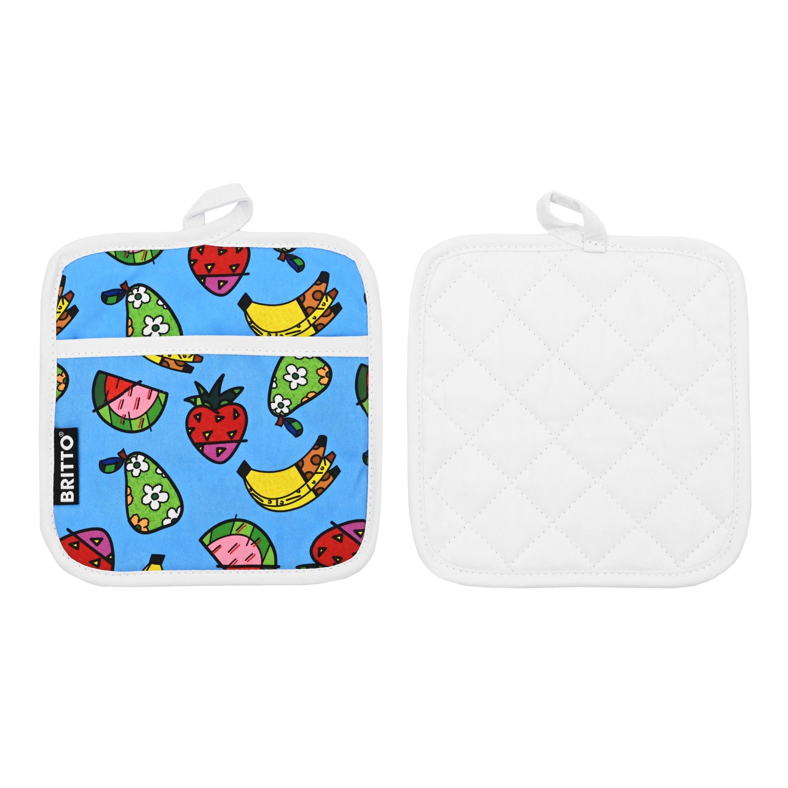 BRITTO® Oven Mitt & Potholder Set - Fruits