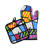 BRITTO® Oven Mitt & Potholder Set - Colorful Landscape