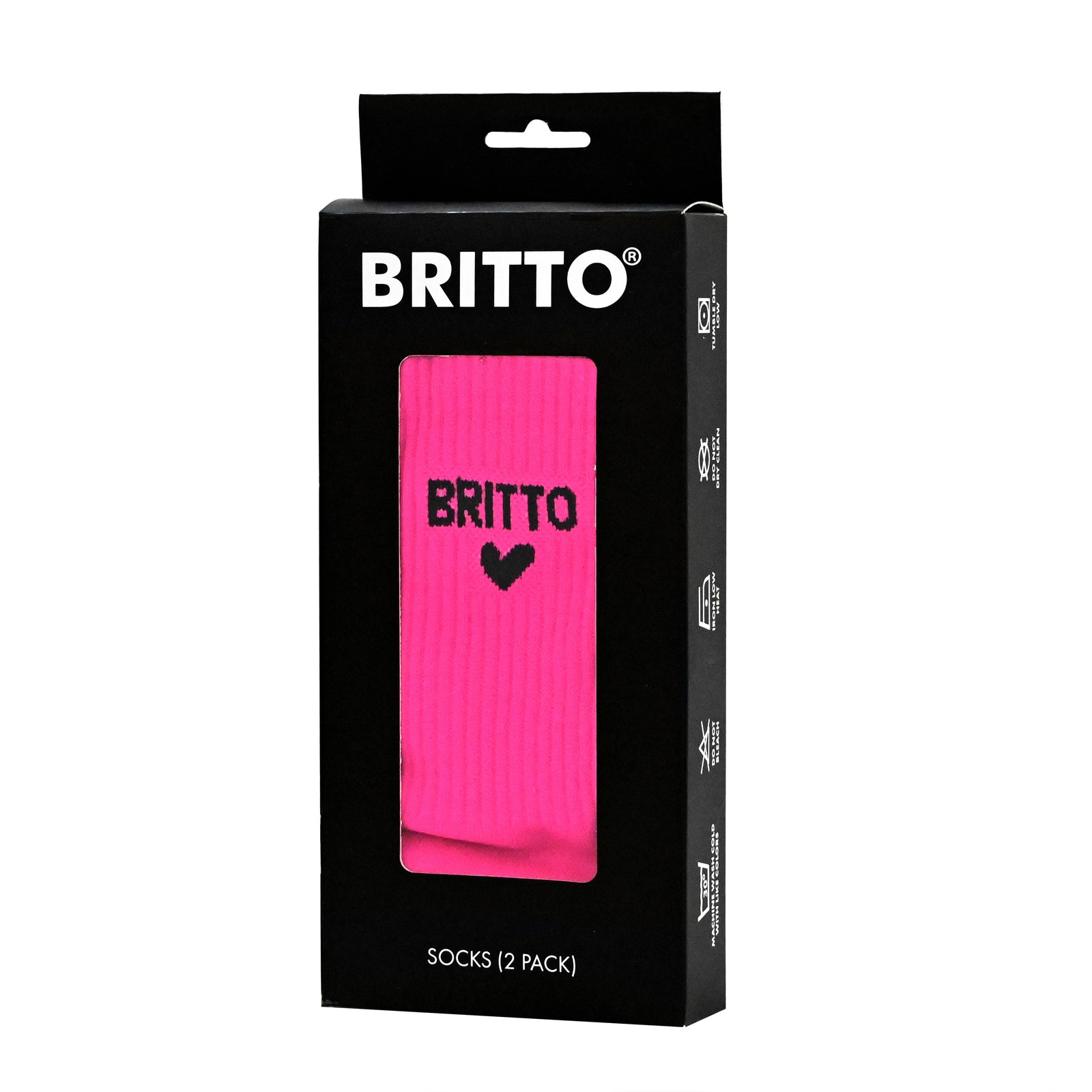 neon magenta britto socks pack  colorful decorative collectible gift idea