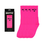 BRITTO® SOCKS - Neon Magenta - Pack of 2