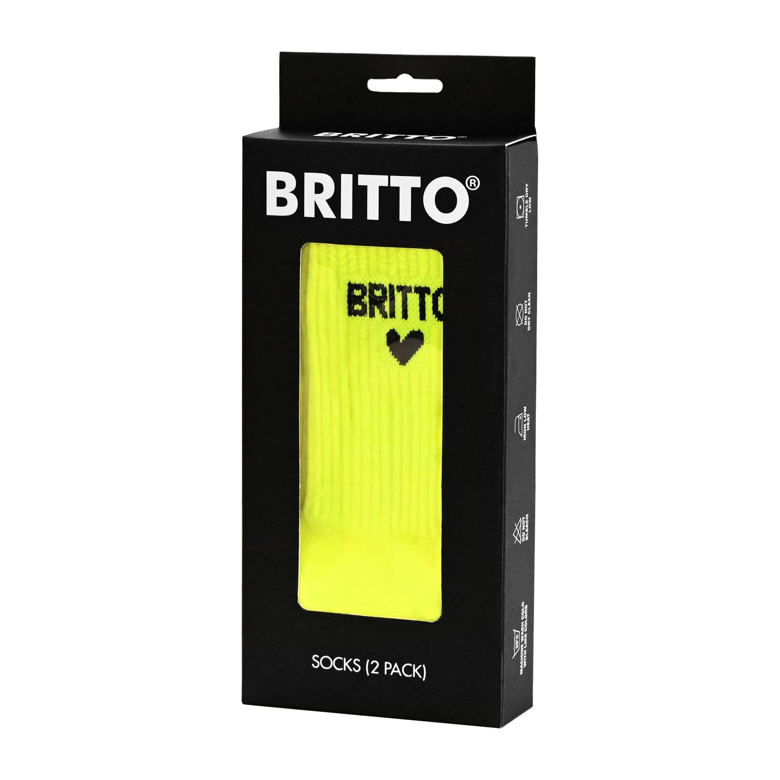 neon green britto socks pack  colorful decorative collectible gift idea