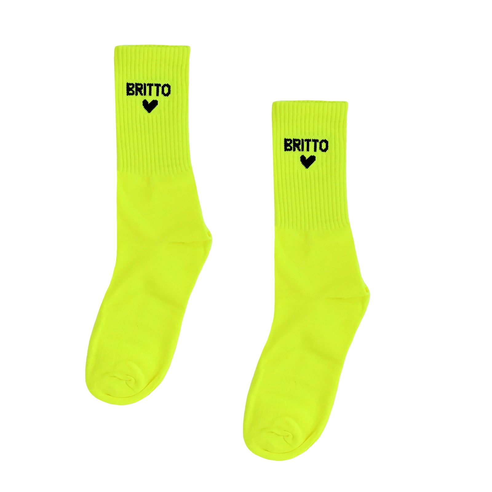 Romero Britto neon green britto socks pack  colorful pop art design