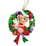 ORNAMENT BETTY BOOP & PUDGY WREATH - Disney by Britto Figurine