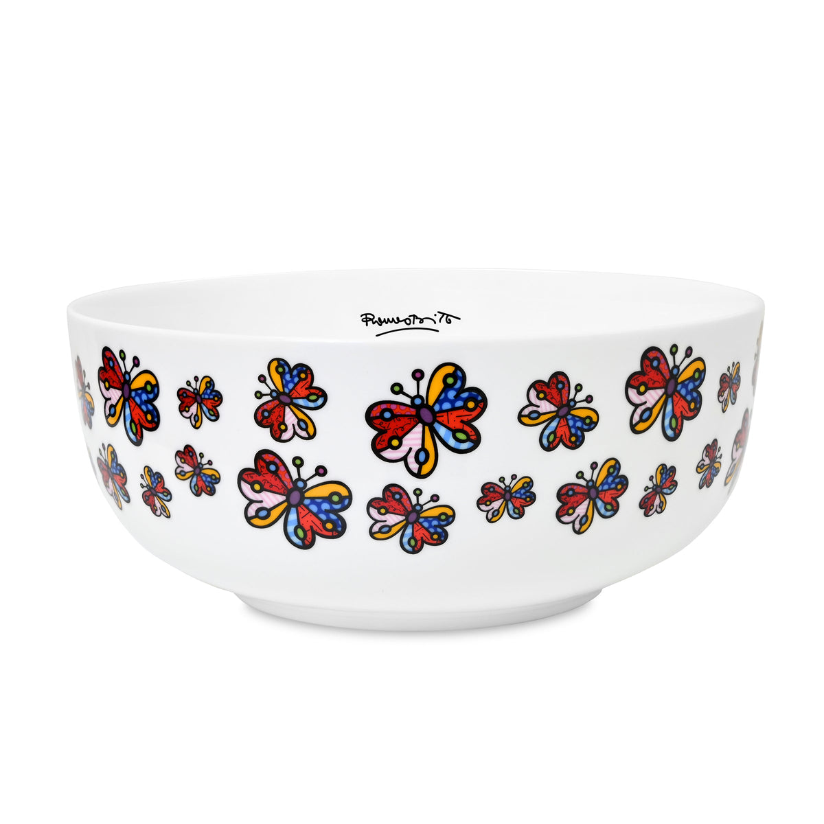 Romero Britto butterflies britto bowl  colorful pop art design