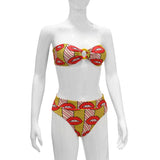 LIPS - Bikini Bandeau Top with Bottom