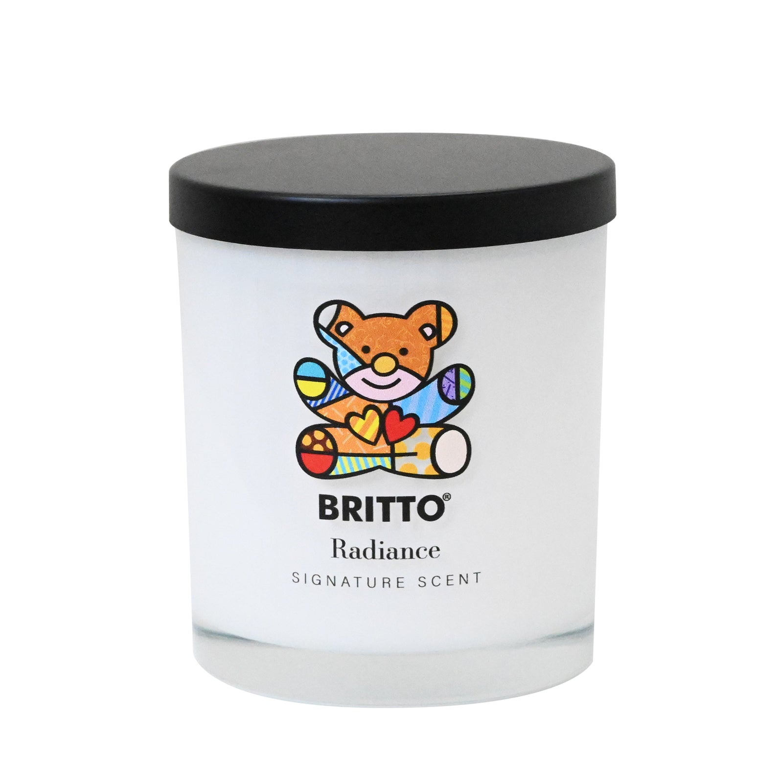Romero Britto radiance friendship bear britto candle  colorful pop art design
