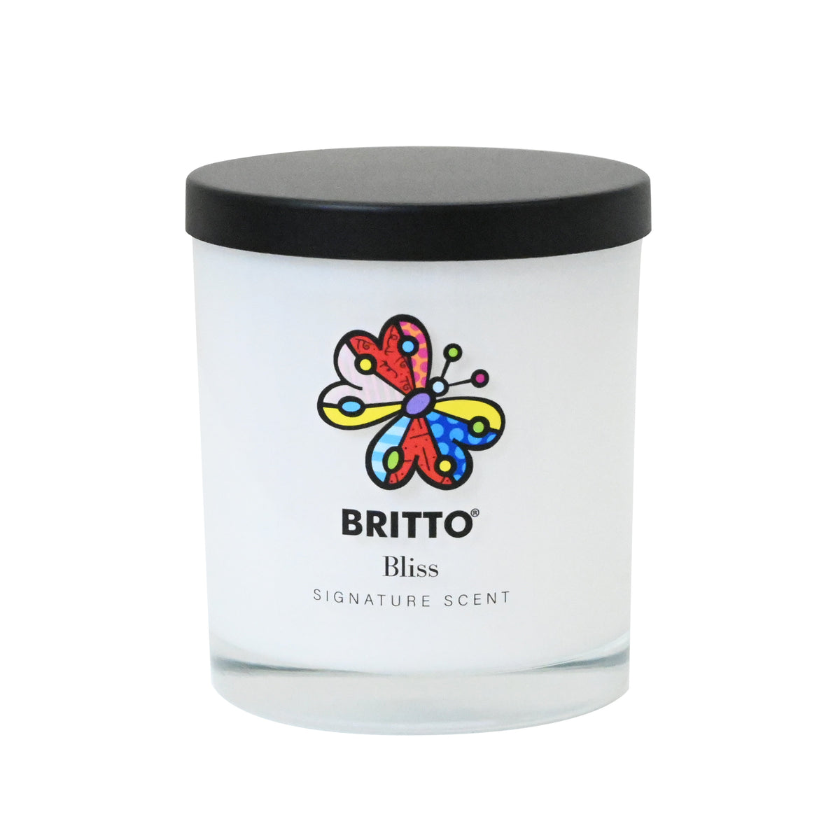 Romero Britto bliss garden butterfly britto candle  colorful pop art design