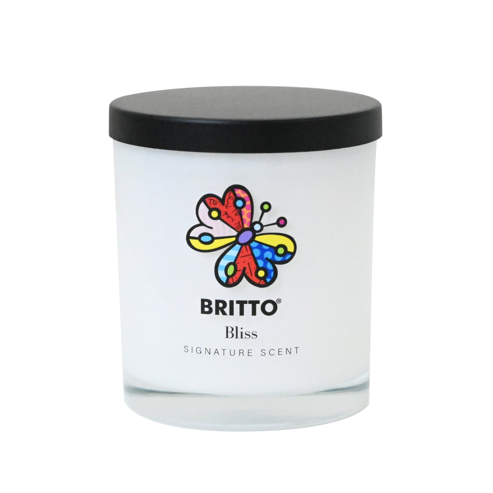 Romero Britto bliss garden butterfly britto candle  colorful pop art design