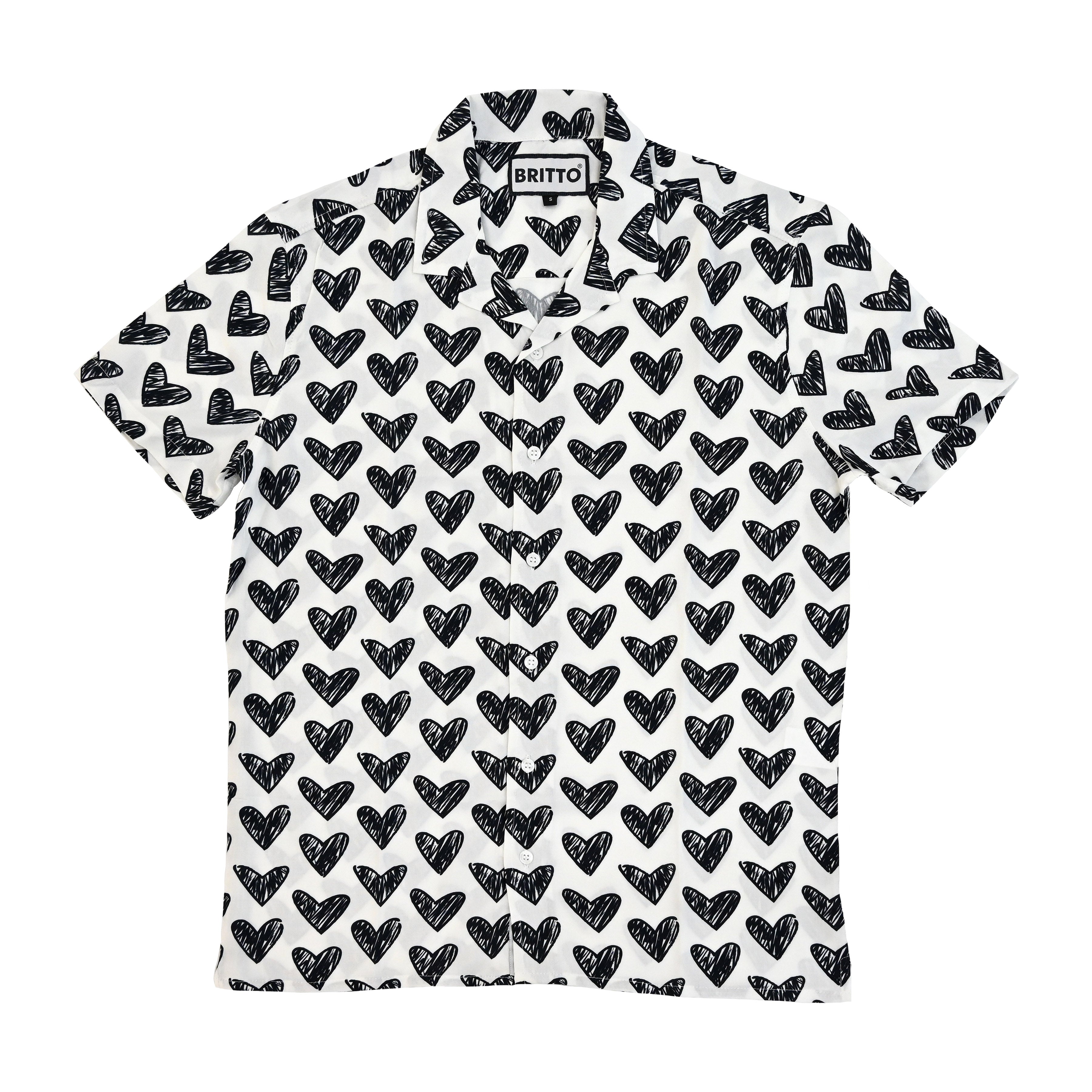 Burberry heart shirt mens clearance