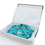 BRITTO® Shirt - Men's Short Sleeve Button Down - AQUA MARTINI