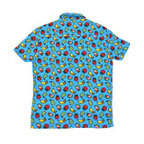 BRITTO® MEN'S SHORT SLEEVE BUTTON DOWN SHIRT -  FRUITS