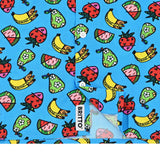 BRITTO® MEN'S SHORT SLEEVE BUTTON DOWN SHIRT -  FRUITS