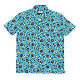 BRITTO® MEN'S SHORT SLEEVE BUTTON DOWN SHIRT -  FRUITS
