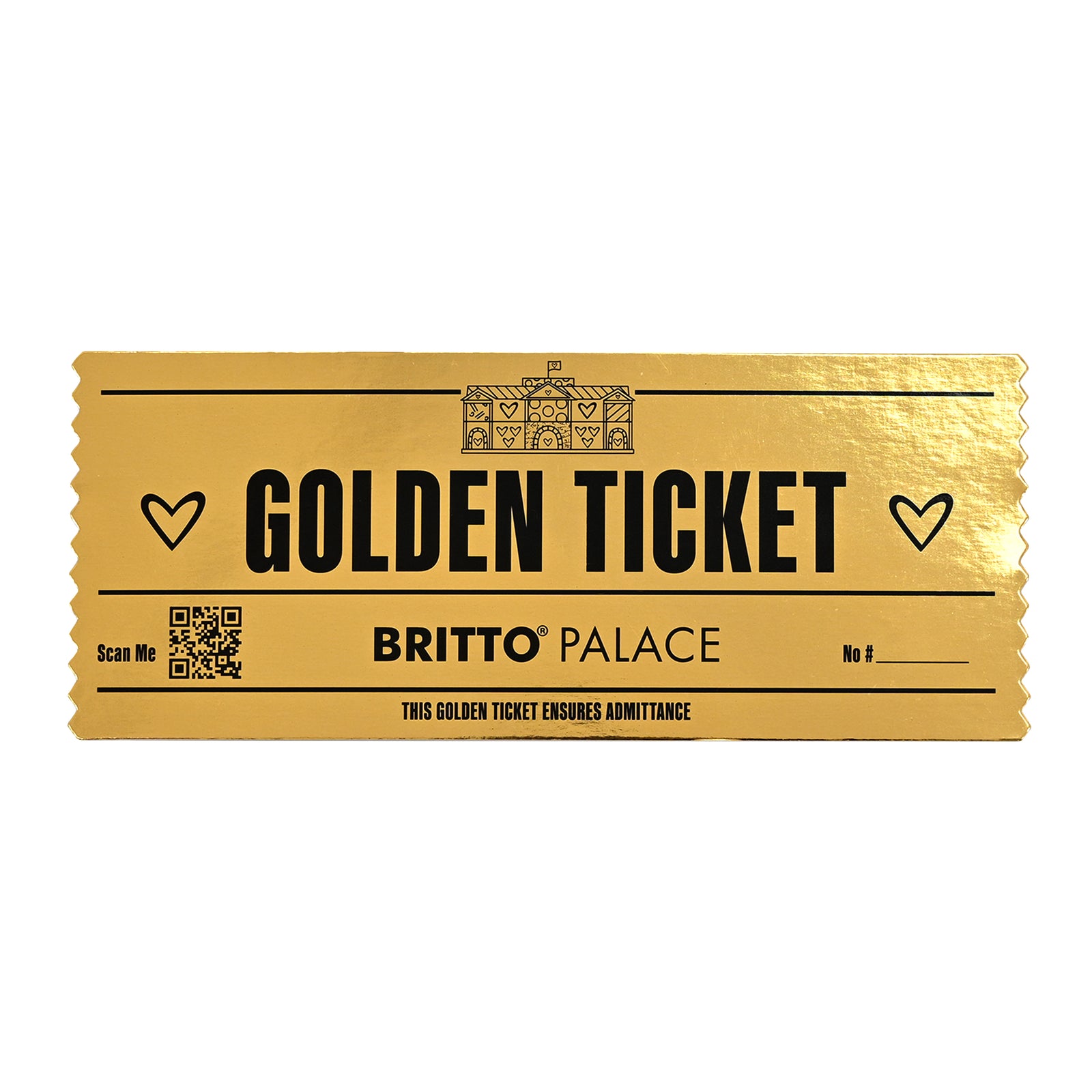 Romero Britto golden ticket  colorful pop art design
